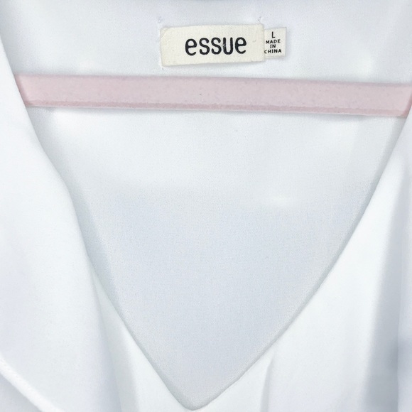 Essue White Ruffle Blouse - Picture 3 of 5
